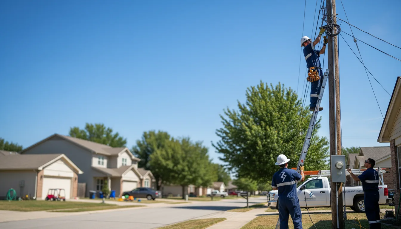 Residential electrician providing installation services in Maplewood, OH